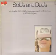 Joachim Kühn , Siegfried Schwab a.o. - Solo's And Duo's