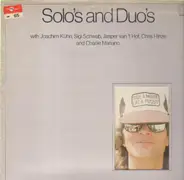 Joachim Kühn , Siegfried Schwab a.o. - Solo's And Duo's