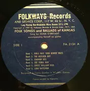 10'' - Joan O'Bryant - Folk Songs And Ballads Of Kansas