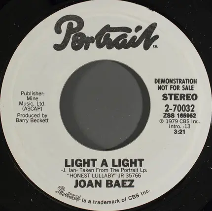 Joan Baez - Light A Light