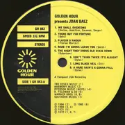 LP - Joan Baez - Golden Hour Presents Joan Baez - Embossed