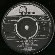 7inch Vinyl Single - Joan Baez - Joan Baez Sings Silver Dagger & Other Songs