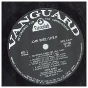 LP - Joan Baez - Live! - Lyric Insert