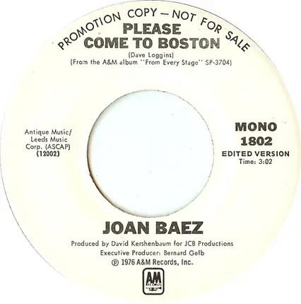 Joan Baez - Please Come To Boston