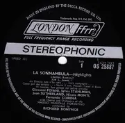 LP - Bellini - La Sonnambula Highlights - Still Sealed