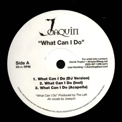 Joaquim - What Can I Do / You Know