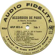 LP - Jo Basile, Accordion And Orchestra - Accordion De Paris