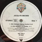 12inch Vinyl Single - Jocelyn Brown - Ego Maniac