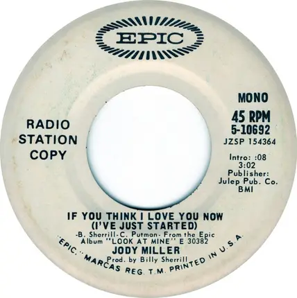 Jody Miller - If You Think I Love You Now (I've Just Started)