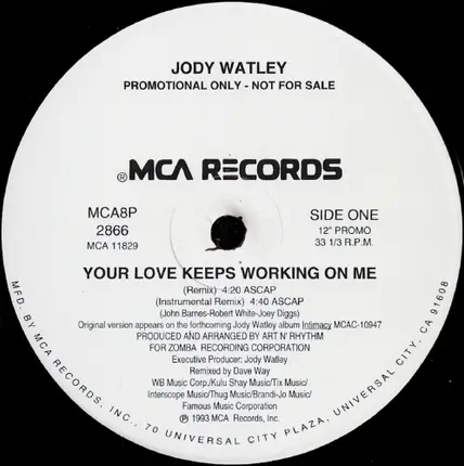 Jody Watley - Your Love Keeps Working On Me