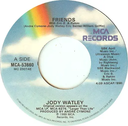 Jody Watley With Eric B. & Rakim - Friends / Private Life