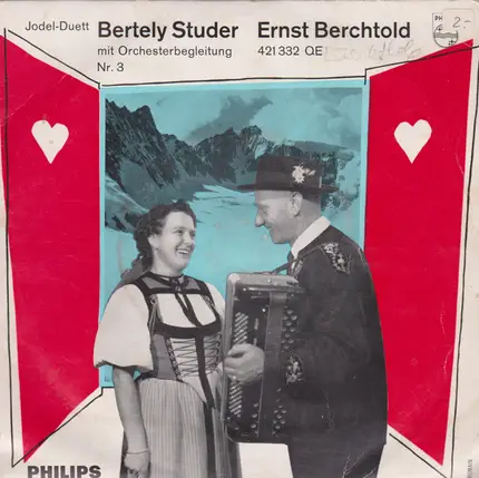 Jodel-Duett Berteli Studer Und Ernst Berchtold - Jodel-Duett Bertely Studer, Ernst Berchtold Mit Orchesterbegleitung  Nr. 3