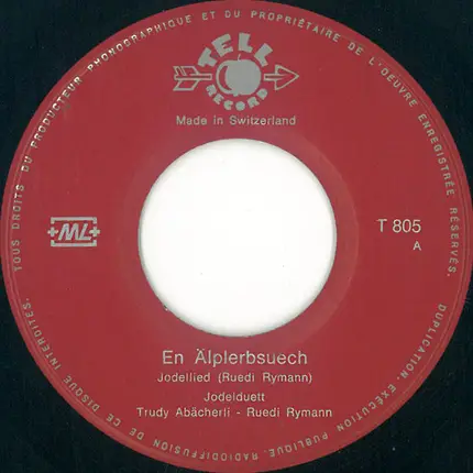Jodelduett Trudy Abächerli - Ruedi Rymann - D'r Gemsjäger / En Älplerbsuech
