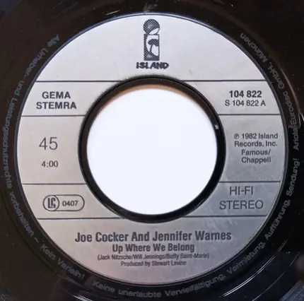 Joe Cocker , Jennifer Warnes - Up Where We Belong