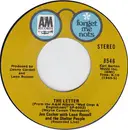 7inch Vinyl Single - Joe Cocker - The Letter / Cry Me A River - Terre Haute Pressing