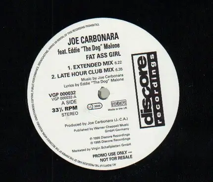 Joe Carbonara - Fat Ass Girl