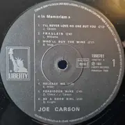 LP - Joe Carson - In Memoriam