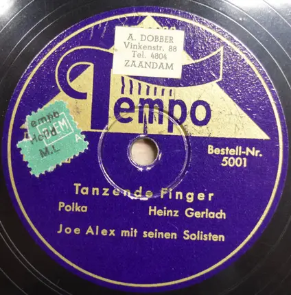 Joe Alex Mit Seinen Solisten - Tanzende Finger / Tempo Tempo