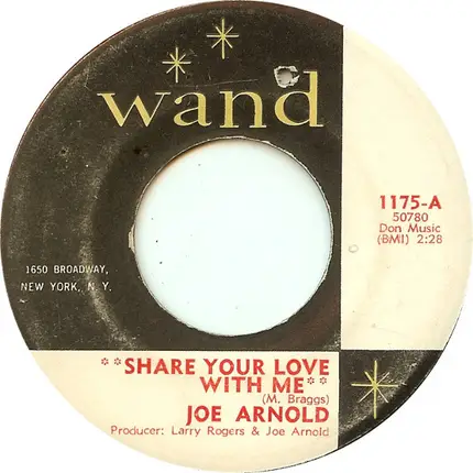 Joe Arnold - Share Your Love With Me / Soul Trippin'