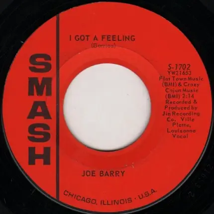 Joe Barry - I'm A Fool To Care / I Got A Feeling