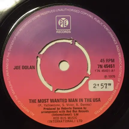 Joe Dolan - The Most Wanted Man In The USA