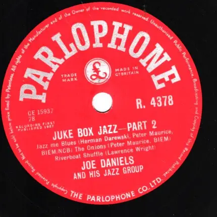 Joe Daniels And His Jazz Group - Juke Box Jazz