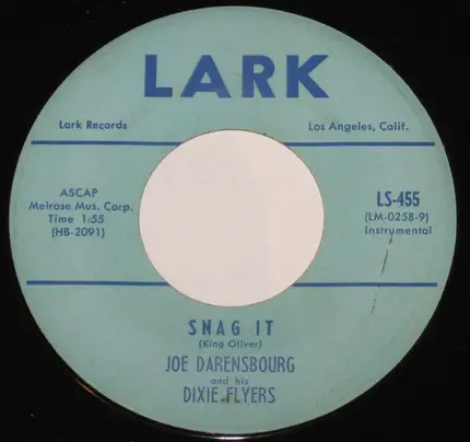 Joe Darensbourg And His Dixie Flyers - Sassy Gal / Snag It