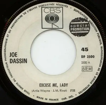 Joe Dassin - Excuse Me, Lady / Petite Mama