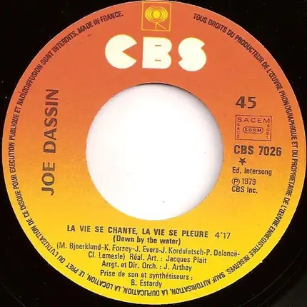 Joe Dassin - La Vie Se Chante, La Vie Se Pleure / Un Lord Anglais