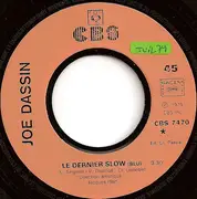 7inch Vinyl Single - Joe Dassin - Le Dernier Slow - Orange Moulded Labels