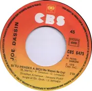 7inch Vinyl Single - Joe Dassin - Si Tu Penses A Moi / Sorry - Paper Labels