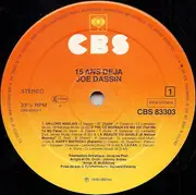 LP - Joe Dassin - 15 Ans Déjà... - Gatefold