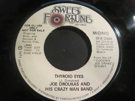 Joe Droukas ,And His Crazy Man Band - Thyroid Eyes