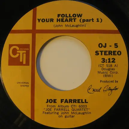 Joe Farrell featuring John McLaughlin - Follow Your Heart