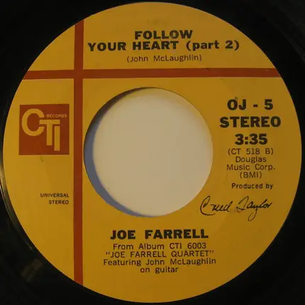 Joe Farrell featuring John McLaughlin - Follow Your Heart