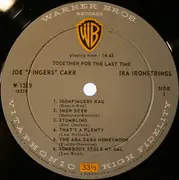 LP - Joe 'Fingers' Carr , Ira Ironstrings - Together For The Last Time...Volume I - Mono