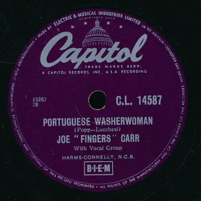 Joe "Fingers" Carr - Portuguese Washerwoman / Stumbling