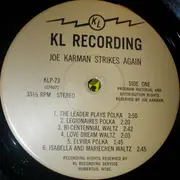 LP - Joe Karman And His Orchestra - Joe Karman Strikes Again