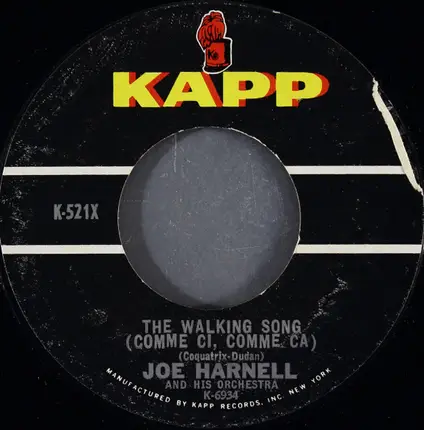 Joe Harnell & His Orchestra - Diane / The Walking Song (Comme Ci, Comme Ca)