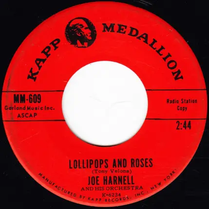 Joe Harnell & His Orchestra - Love, Look Away / Lollipops And Roses