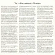 LP - Joe Harriott Quintet - Movement - 140g Vinyl