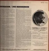 LP - Joe Henderson - Tetragon - 1st US press on Milestone, Blue labels.