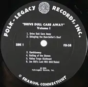 LP - Joe Hickerson - Drive Dull Care Away - Volume 1