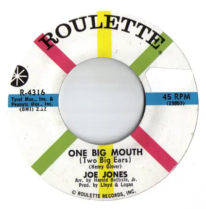Joe Jones - One Big Mouth (Two Big Ears)