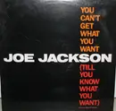 12inch Vinyl Single - Joe Jackson - You Can't Get What You Want (Till You Know What You Want) - promo copy