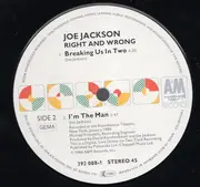 12inch Vinyl Single - Joe Jackson - Right And Wrong