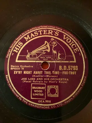 Joe Loss & His Orchestra - As Time Goes By / Ev'ry Night About This Time