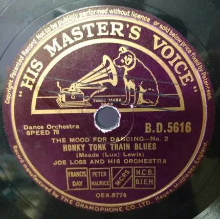 Joe Loss & His Orchestra - Blues Upstairs And Downstairs / Honky Tonk Train Blues