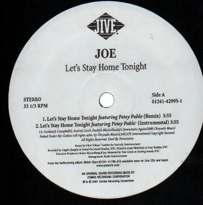 Joe - Let's Stay Home Tonight
