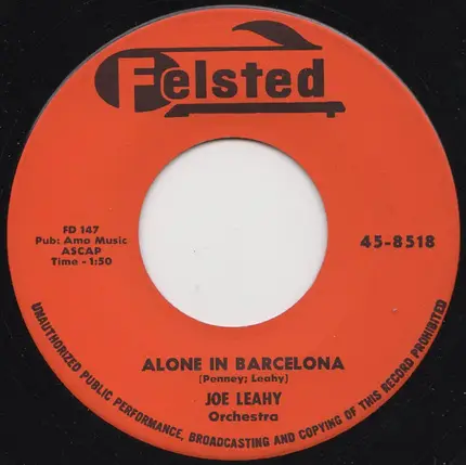 Joe Leahy Orchestra / Joe Leahy Orchestra - Moonlight Bay / Alone In Barcelona